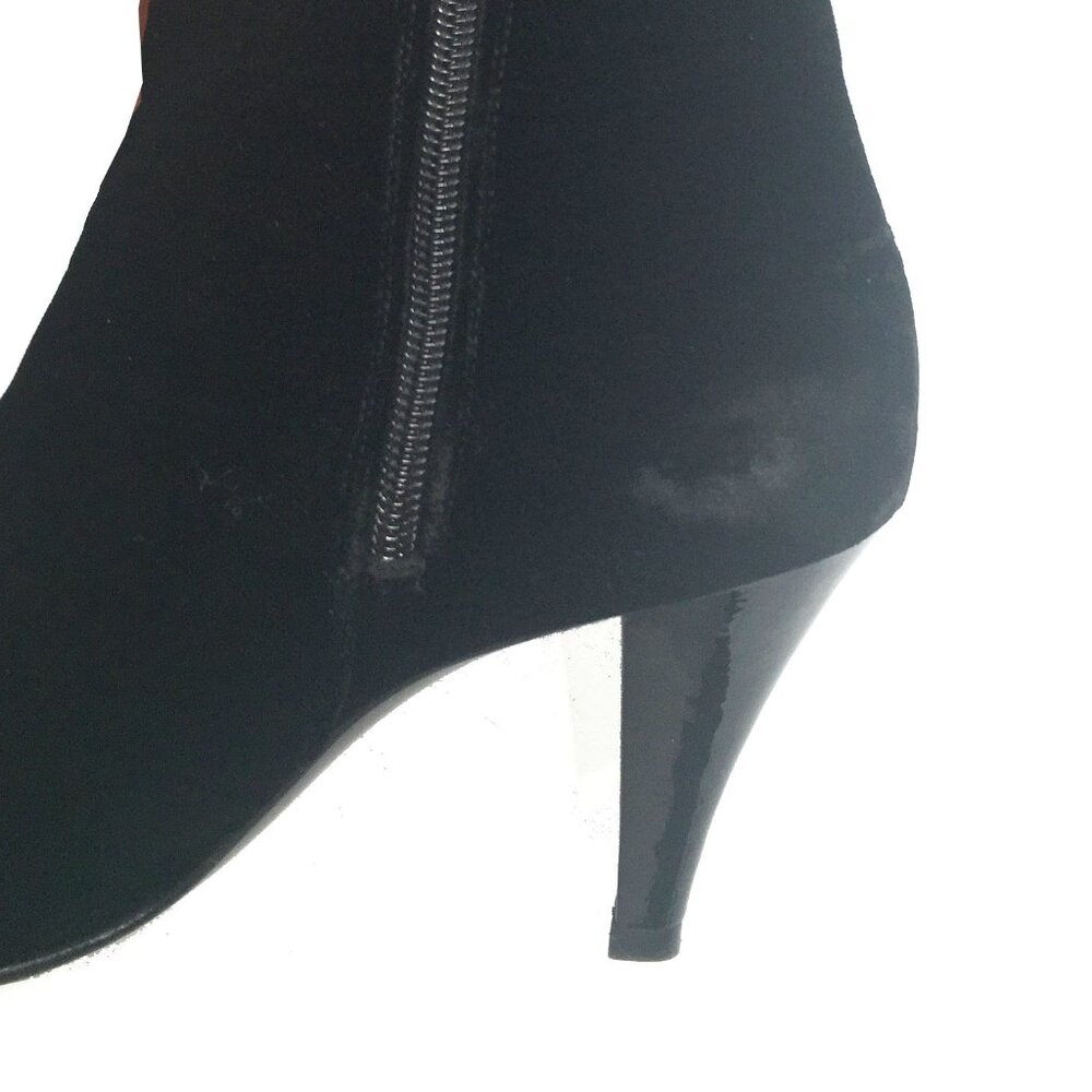 Chanel Brand New Black Velvet Boots - Picture 5 of 5